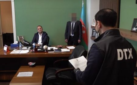 DTX nazir müavininin həbs görüntülərini yaydı - VİDEO