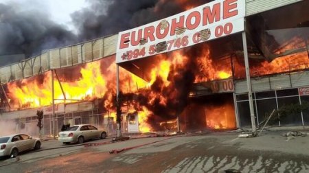 “EuroHome”dakı yanğında 17 milyon manatdan çox ziyan dəyib - RƏSMİ