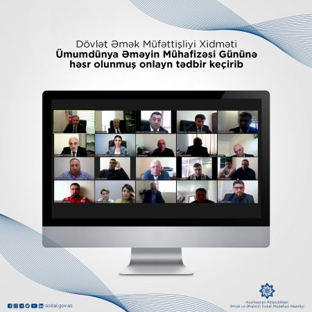 Ümumdünya Əməyin Mühafizəsi Gününə həsr  olunmuş onlayn tədbir keçirilib