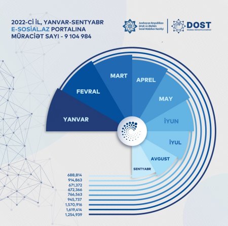 E-sosial.az portalına bu il 9,1 milyondan çox müraciət olub
