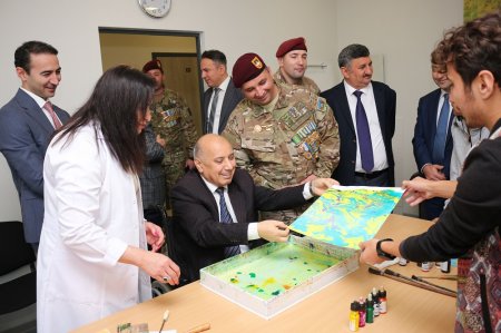 Reabilitasiya kursu keçən müharibə əlilləri ilə növbəti görüş olub